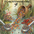 3 Lucky Girl/Women Scoop + 2 Bonus Item